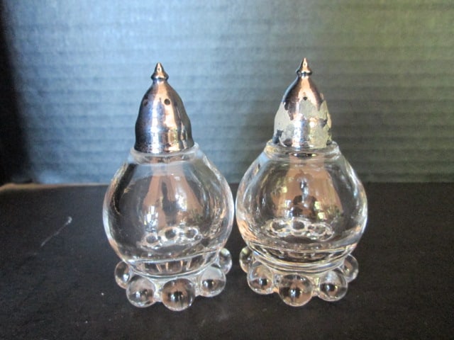 Vintage Candlewick Creamer & Sugar Set, Shaker Set and Bud Vase - 8