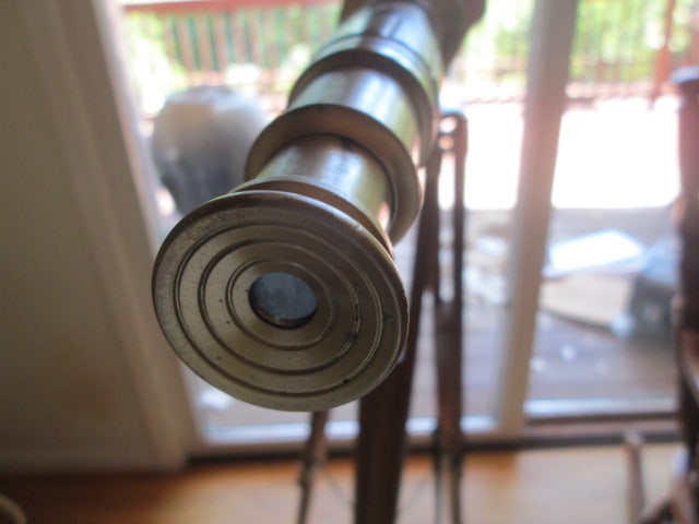 Bone Veneer Brass Telescope with Wooden Tripod - 6