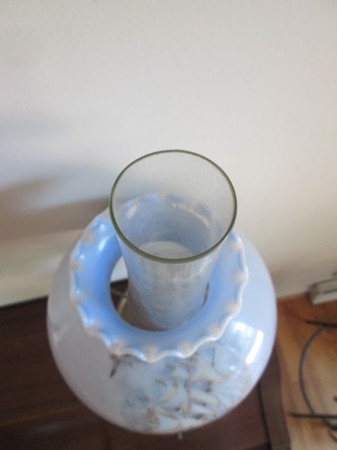 Aladdin Model C Lox-On Chimney Oil Lamp with Clipper Ship Motif Shade - 5