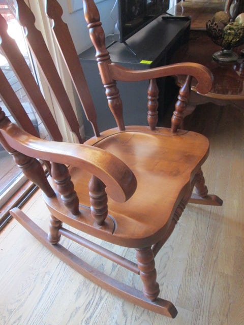 Tell City Turned Spindle Solid Wood Rocker - 2