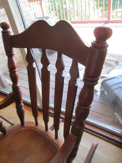 Tell City Turned Spindle Solid Wood Rocker - 3