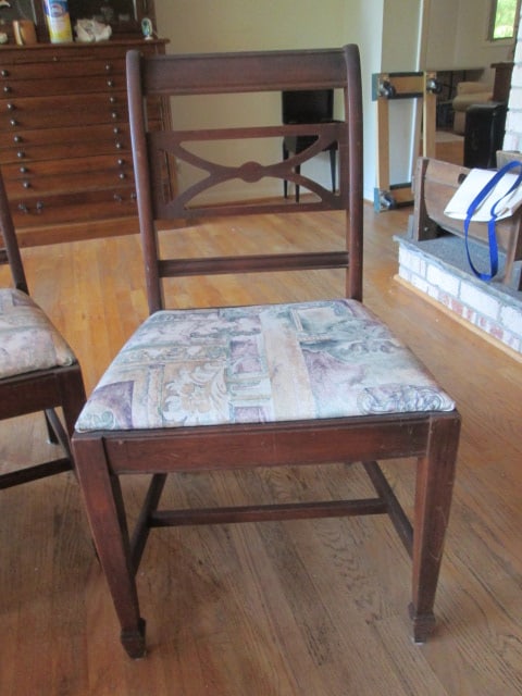 Vintage Mahogany Arm and Side Chairs - 2