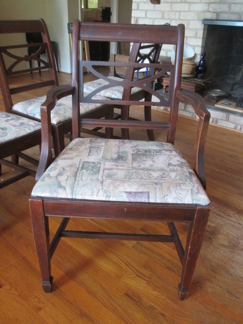 Vintage Mahogany Arm and Side Chairs - 8