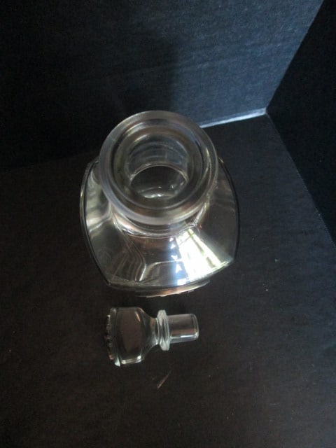 Heritage Metal Works Fine Pewter Glass Liquor Decanter and Old Fashion Set with - 6