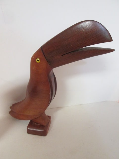 Tribal Folk Art Wood and Stone Carved Animals - 6