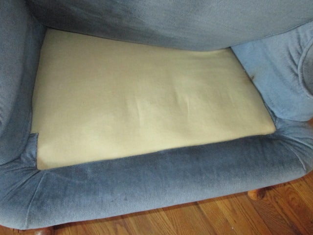 Blue Velour Upholstered Wingback Arm Chair with Carved Shell Cabriole Feet - 3