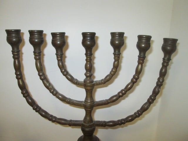 Brass Candlesticks and Menorah - 2
