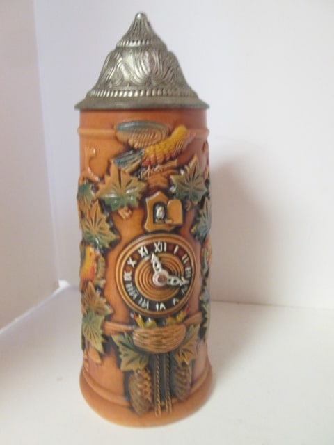 Three German Bas-Relief Stoneware Tankards - 8
