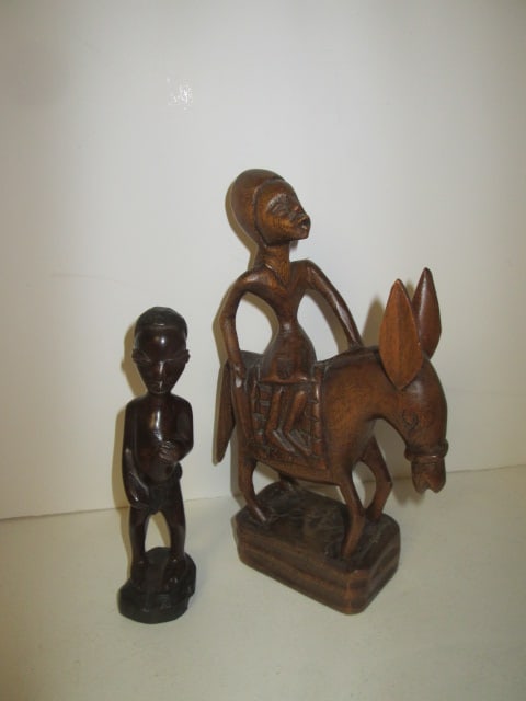 Grouping of Wood Carved Tribal Folk Art Figures - 4