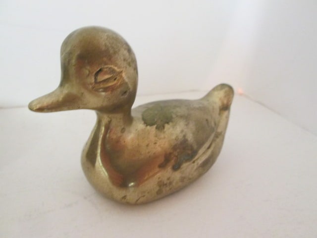 Brass Duck, Mouse, Sailboat, Cricket Box and Incense Burner - 2