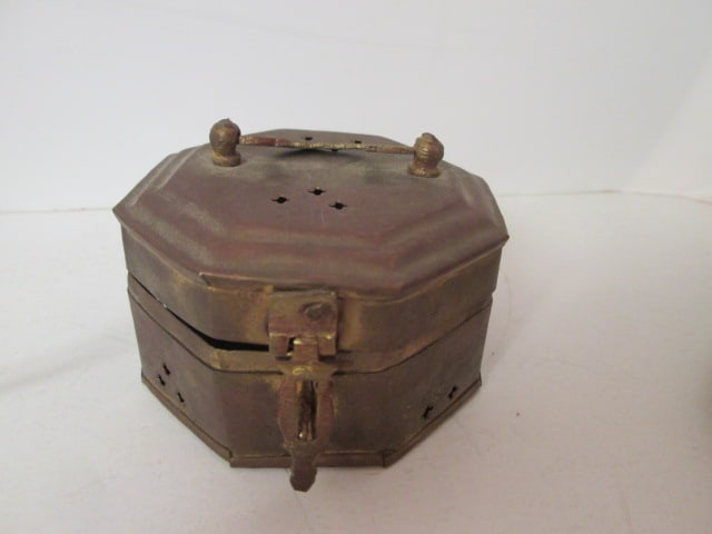 Brass Duck, Mouse, Sailboat, Cricket Box and Incense Burner - 3