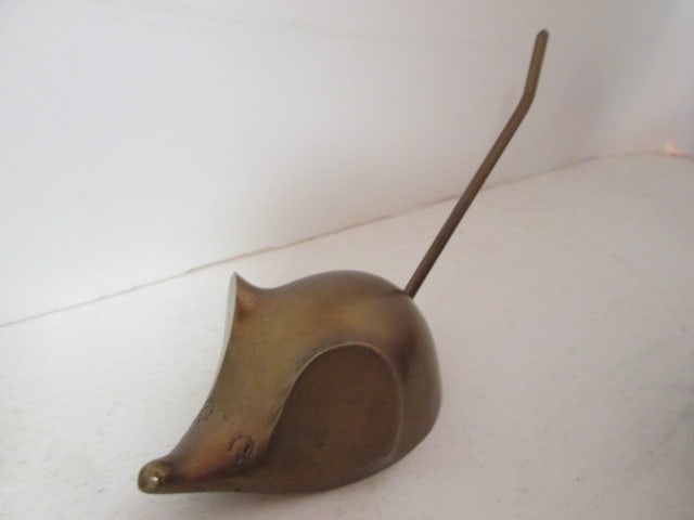 Brass Duck, Mouse, Sailboat, Cricket Box and Incense Burner - 5