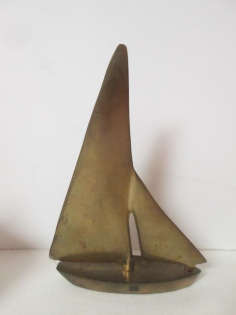 Brass Duck, Mouse, Sailboat, Cricket Box and Incense Burner - 6