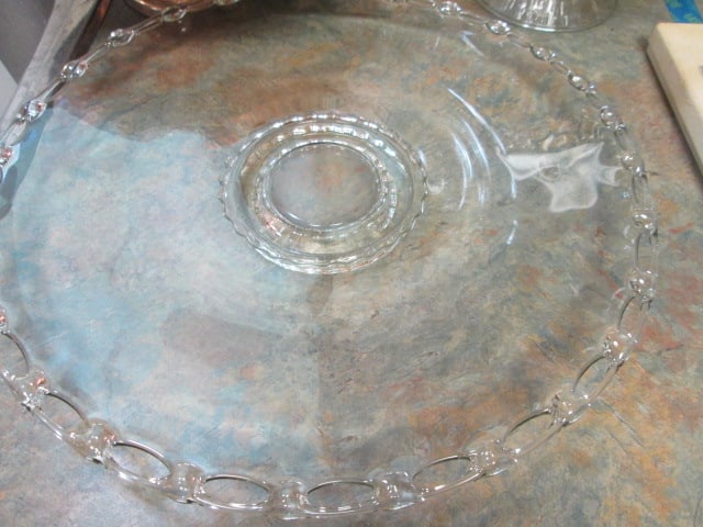 Silverplated Cake/Dessert Stand, Clear Glass Cake/Dessert Stand with Dome, - 10