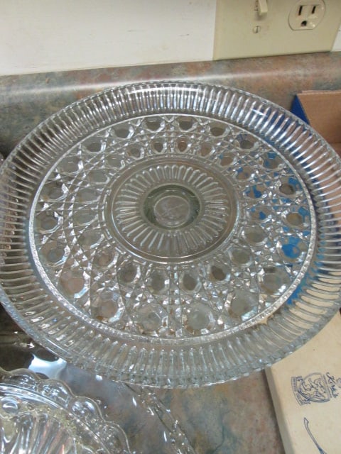 Silverplated Cake/Dessert Stand, Clear Glass Cake/Dessert Stand with Dome, - 7