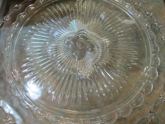 Silverplated Cake/Dessert Stand, Clear Glass Cake/Dessert Stand with Dome, - 9