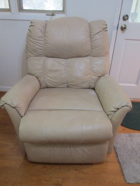 Franklin Corp. Camel Color Leatherette Rocking Recliner: 38"w, Local Pickup Only