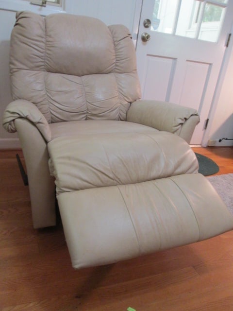 Franklin Corp. Camel Color Leatherette Rocking Recliner - 4