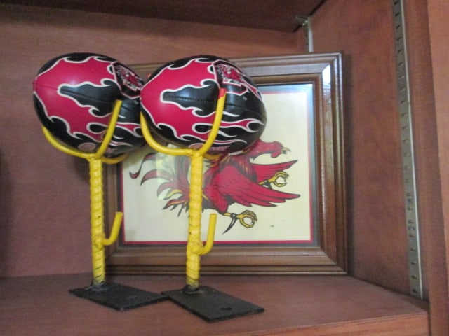 University of South Carolina "Gamecock" Framed Lithograph and Pair of Custom (1 of 4)