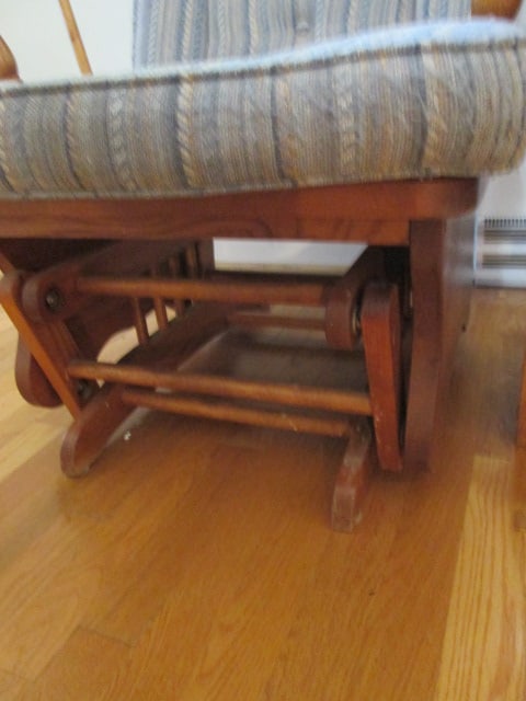 Fontaine Bros. Oak Spindle Back Glider Rocker - 2