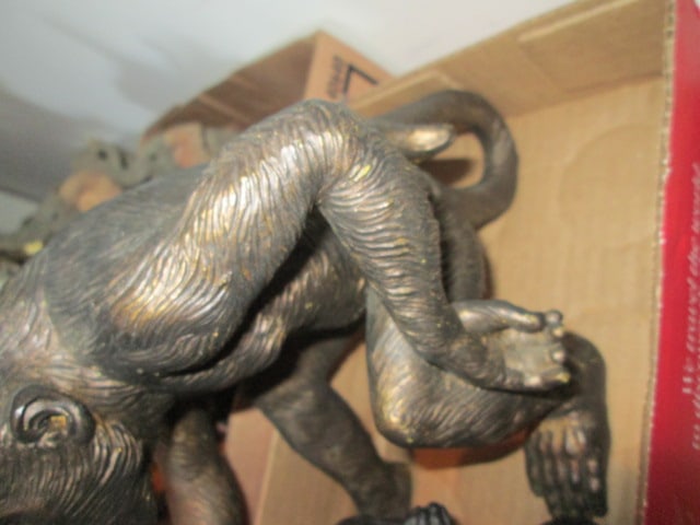 Two Sculpted Monkey/Ape Figurines - 3