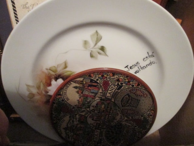 Christian Devotional Plaque and Plates - 3