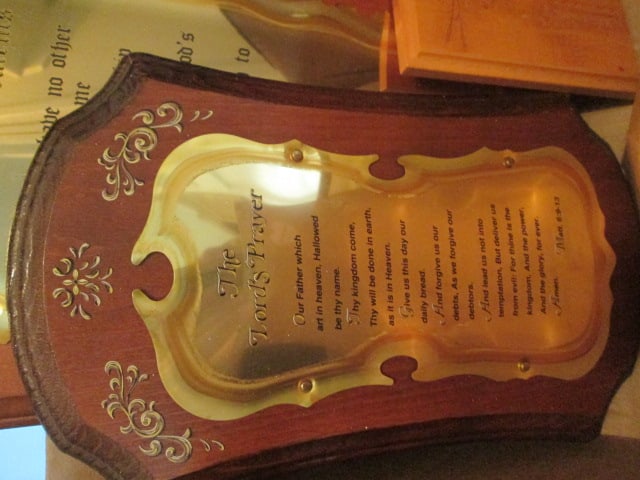 Christian Devotional Plaque and Plates - 6