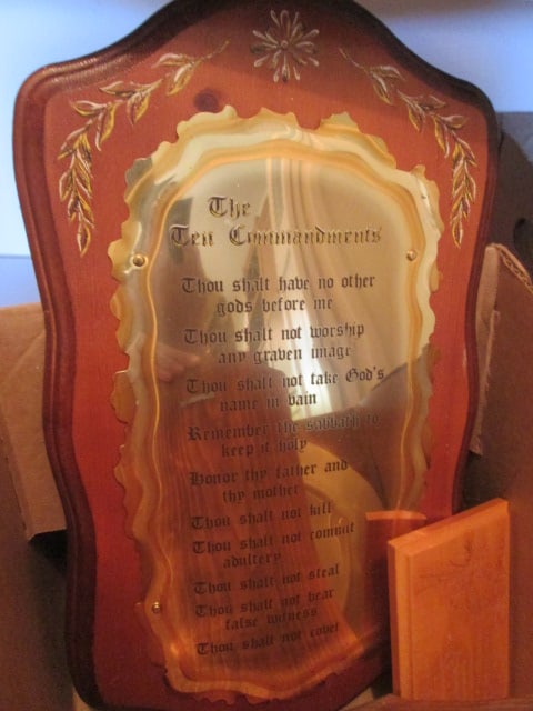 Christian Devotional Plaque and Plates - 7