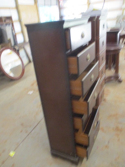 The Bombay Co. Mahogany Neoclassical Style 7 Drawer Lingerie Cabinet - 5