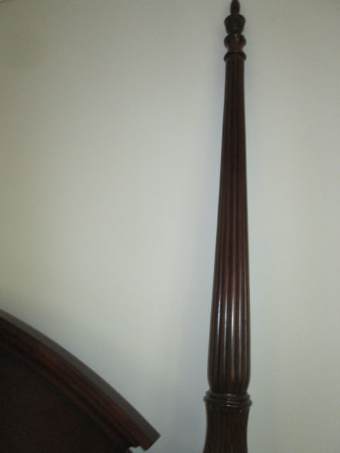 The Bombay Co. King Size Mahogany Poster Headboard - 3