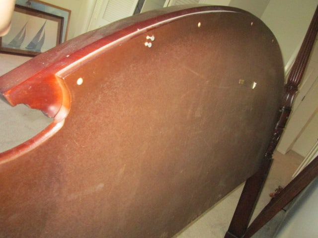 The Bombay Co. King Size Mahogany Poster Headboard - 4