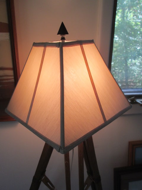 Wood Surveyor's Transit Tripod Floor Lamp - 2