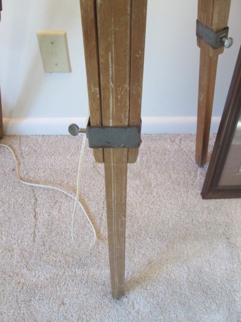 Wood Surveyor's Transit Tripod Floor Lamp - 5