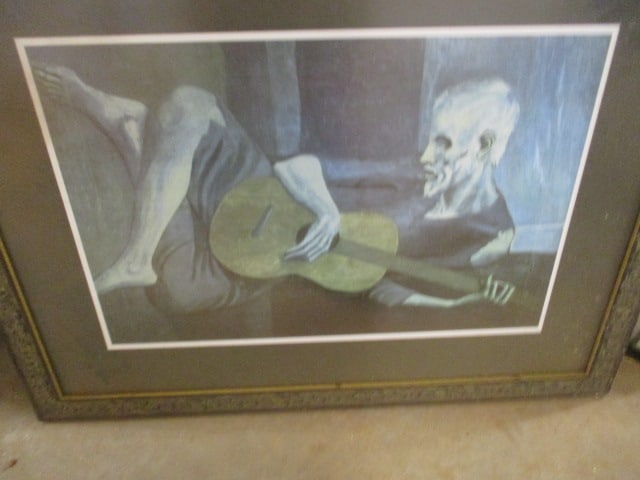 Two Framed Musician Themed Prints - 2