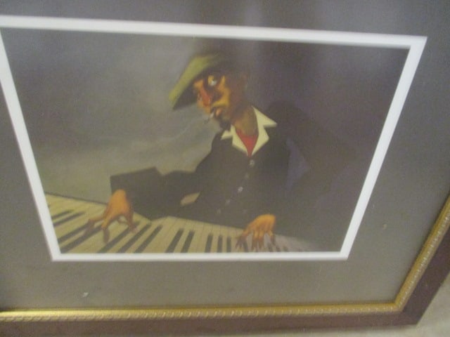 Two Framed Musician Themed Prints - 3