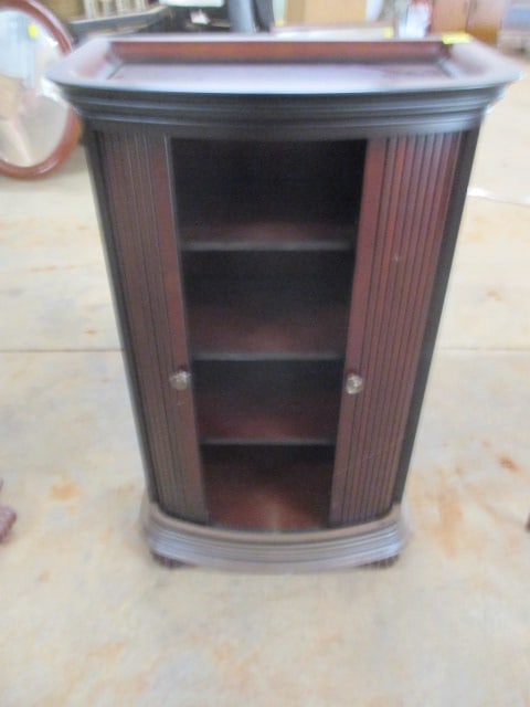 The Bombay Co. Mahogany Tambour Door Storage Cabinet - 2