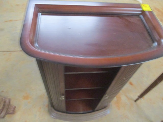 The Bombay Co. Mahogany Tambour Door Storage Cabinet - 3