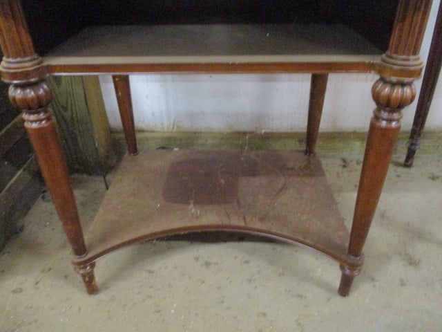 The Bombay Co. Neoclassical Style Accent Table with Open Shelf - 3