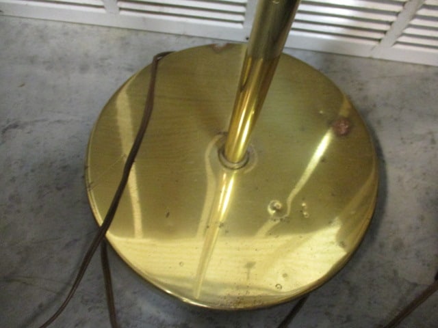 Pharmacy Style Midcentury Brass Floor Lamp - 3