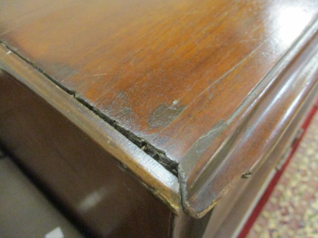 Antique Georgian Style Mahogany 2 over 3 Chest w/ - 3
