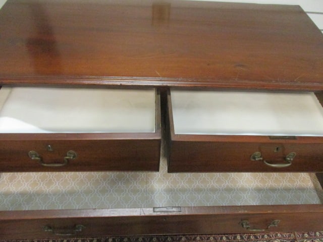Antique Georgian Style Mahogany 2 over 3 Chest w/ - 6