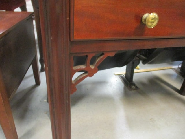 Mahogany Finish Silver Flatware Console - 5