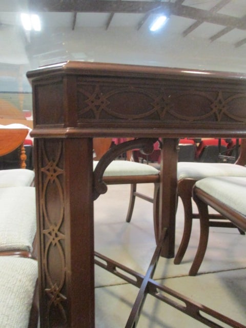 Glass Top Dining Table w/8 Chairs - 3