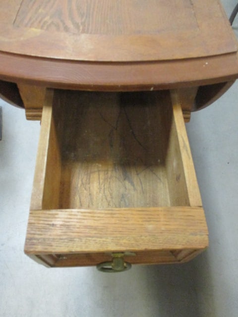 Drop Leaf Table w/Turned legs & Honey Brown Finish - 3