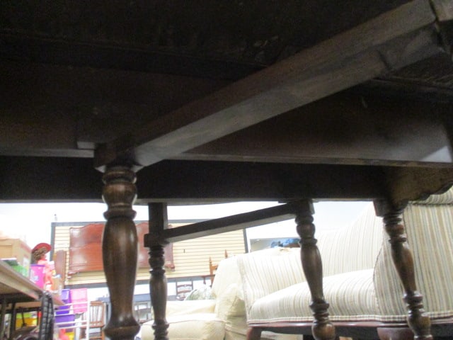 Jacobean Revival Style Drop Leaf Table - 6