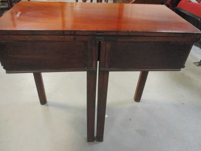 Antique Game Table w/1 Drawer - 5