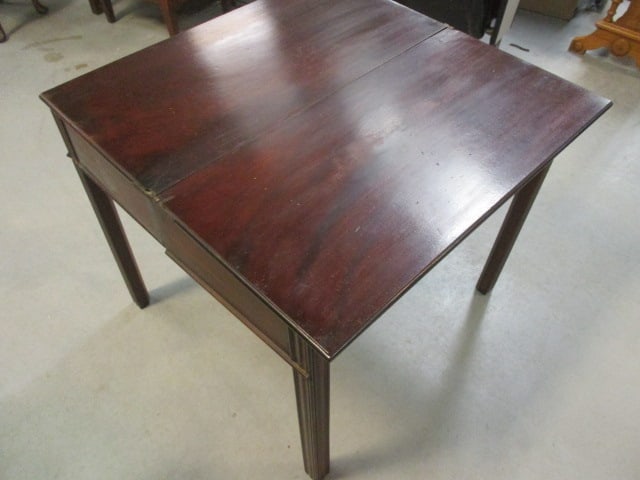 Antique Game Table w/1 Drawer - 6