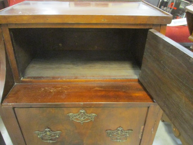 Antique Wood Drop Front Desk w/Rich Woodgrain finish - 2