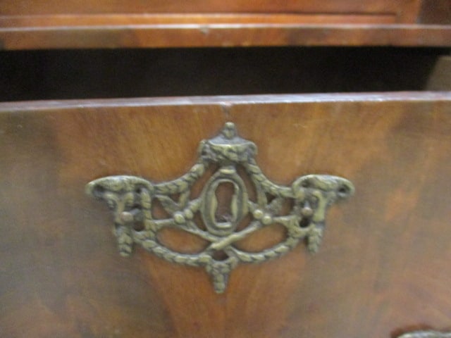 Antique Wood Drop Front Desk w/Rich Woodgrain finish - 4
