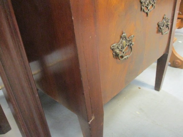 Antique Wood Drop Front Desk w/Rich Woodgrain finish - 6